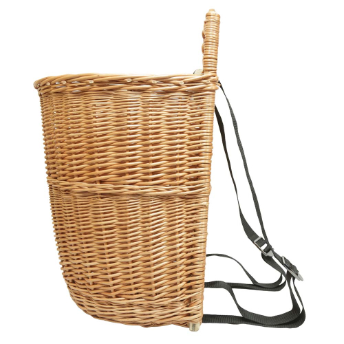 Tragekorb, Kiepe, Rucksackkorb aus gesottener Weide (40x37x45/57)