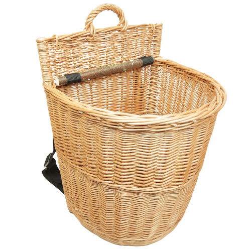 Tragekorb, Kiepe, Rucksackkorb aus gesottener Weide (40x37x45/57)