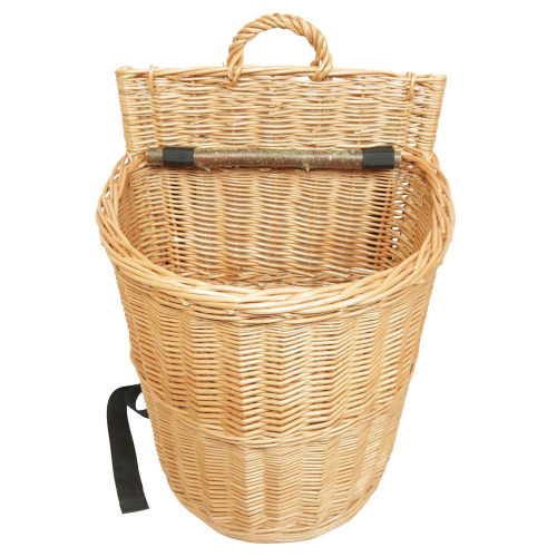 Tragekorb, Kiepe, Rucksackkorb aus gesottener Weide (40x37x45/57)