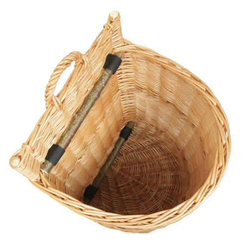 Tragekorb, Kiepe, Rucksackkorb aus gesottener Weide (40x37x45/57)