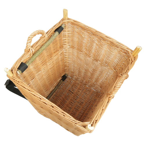 Tragekorb, Kiepe, Rucksackkorb aus gesottener Weide (45x43x46/51)