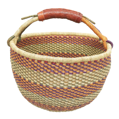 Afrikanische Korbtasche, robuste Tasche aus Steppengras (D:40)