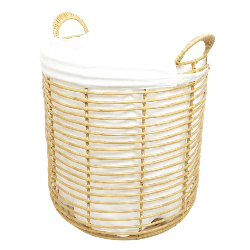 Mehrzweckkorb aus Polyrattan, moderner Tragekorb aus Kunststoff (D: 40)