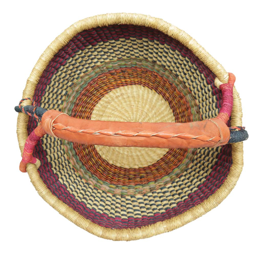 Afrikanische Korbtasche, robuste Tasche aus Steppengras (D:40)