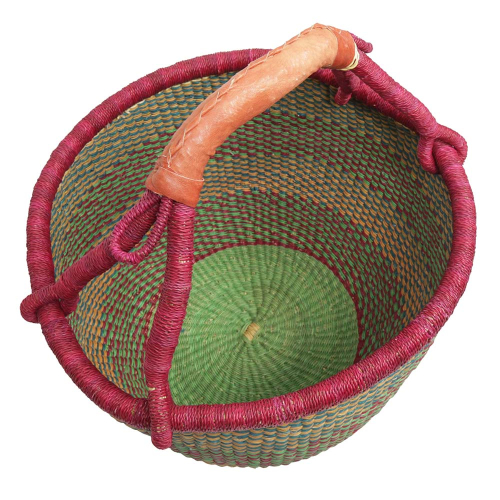 Afrikanische Korbtasche, robuste Tasche aus Steppengras (D:45)