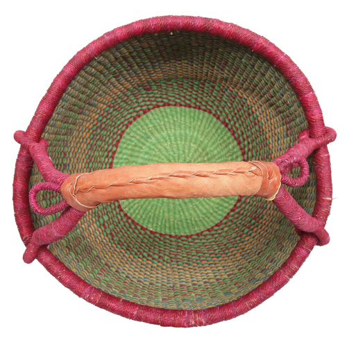 Afrikanische Korbtasche, robuste Tasche aus Steppengras (D:45)