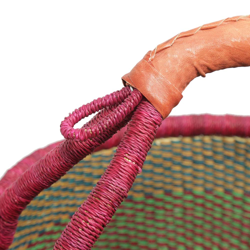 Afrikanische Korbtasche, robuste Tasche aus Steppengras (D:45)