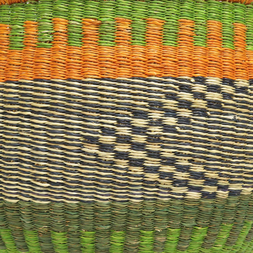 Afrikanische Korbtasche, robuste Tasche aus Steppengras (D:43)