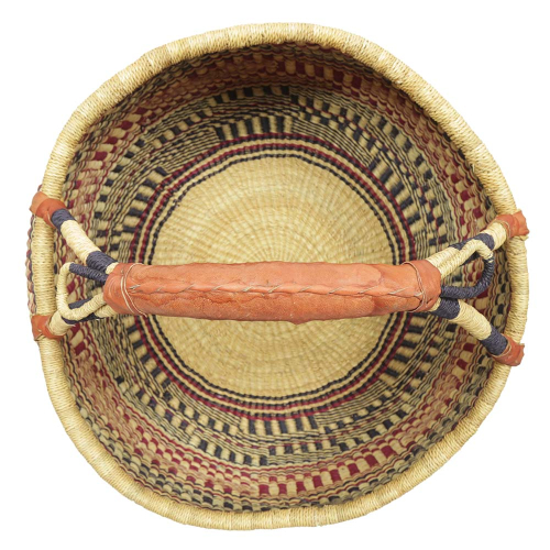 Afrikanische Korbtasche, robuste Tasche aus Steppengras (D:43)
