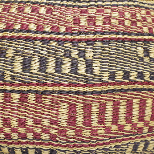 Afrikanische Korbtasche, robuste Tasche aus Steppengras (D:43)