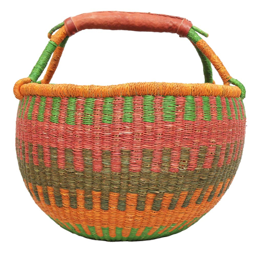 Afrikanische Korbtasche, robuste Tasche aus Steppengras (D:41)