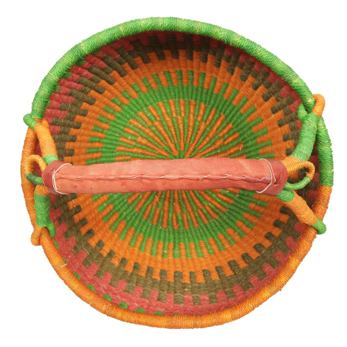 Afrikanische Korbtasche, robuste Tasche aus Steppengras (D:41)