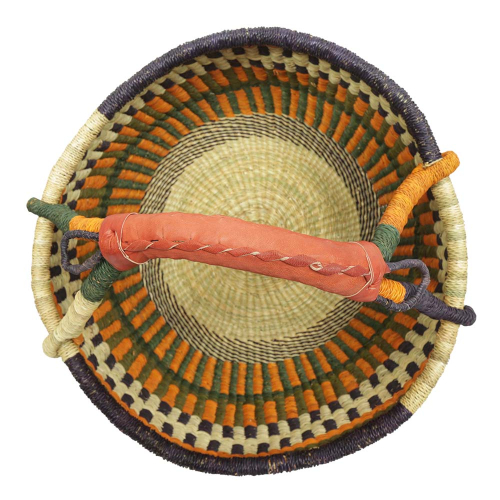 Afrikanische Korbtasche, robuste Tasche aus Steppengras (D:40)