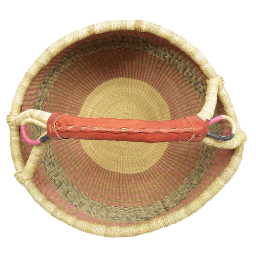 Afrikanische Korbtasche, robuste Tasche aus Steppengras (D:40)