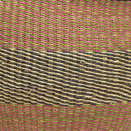 Afrikanische Korbtasche, robuste Tasche aus Steppengras (D:40)