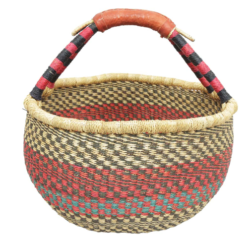 Afrikanische Korbtasche, robuste Tasche aus Steppengras (D:40)