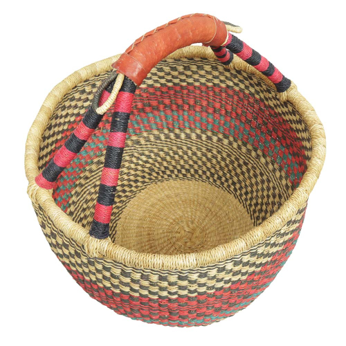 Afrikanische Korbtasche, robuste Tasche aus Steppengras (D:40)