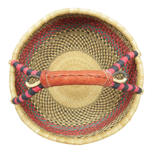 Afrikanische Korbtasche, robuste Tasche aus Steppengras (D:40)