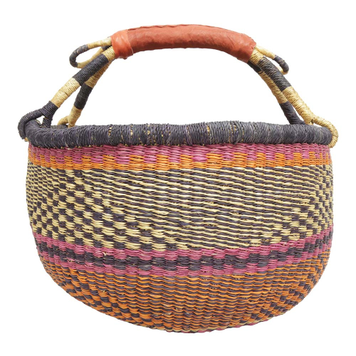 Afrikanische Korbtasche, robuste Tasche aus Steppengras (D:44)