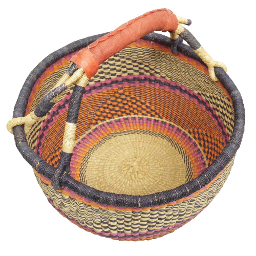 Afrikanische Korbtasche, robuste Tasche aus Steppengras (D:44)