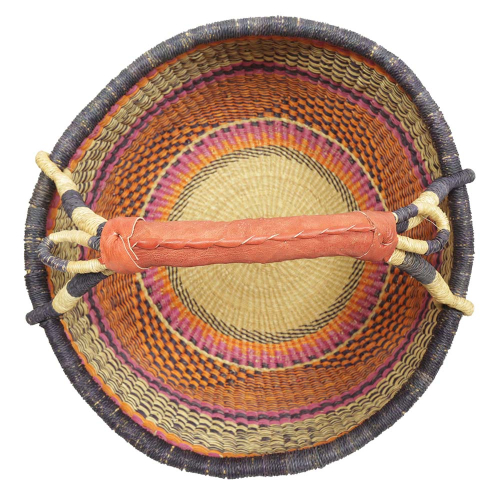 Afrikanische Korbtasche, robuste Tasche aus Steppengras (D:44)