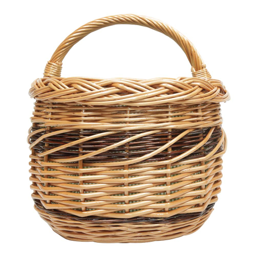 Einkaufskorb Handkorb Weide Korb gefüttert (51x35x25/36)