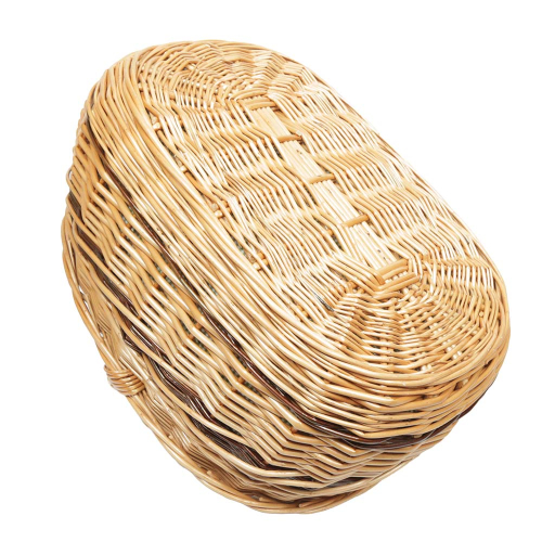 Einkaufskorb Handkorb Weide Korb gefüttert (51x35x25/36)