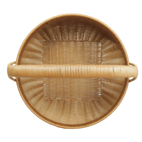 Einkaufskorb Handkorb Polyrattan Korb gefüttert (D:37cm)