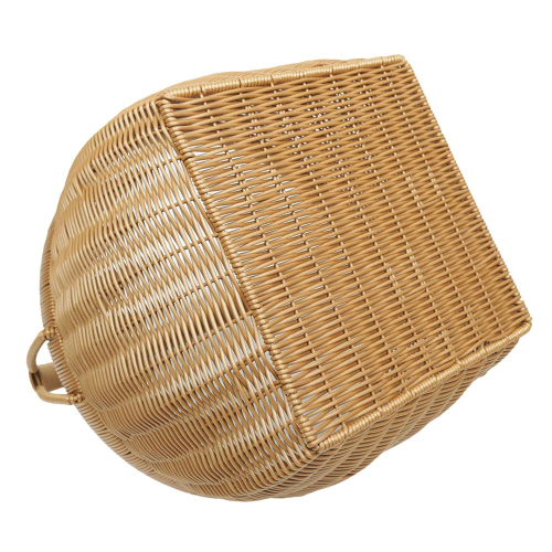 Einkaufskorb Handkorb Polyrattan Korb gefüttert (D:37cm)