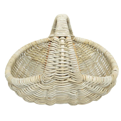 Einkaufskorb Handkorb ungefüttert Korb aus Rohr (50x36x19/40)