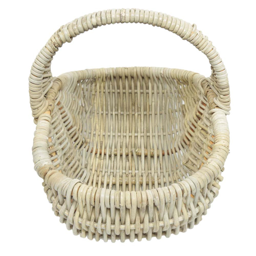 Einkaufskorb Handkorb ungefüttert Korb aus Rohr (50x36x19/40)