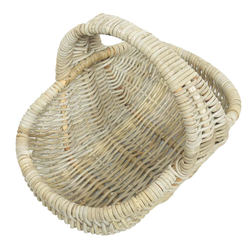 Einkaufskorb Handkorb ungefüttert Korb aus Rohr (50x36x19/40)