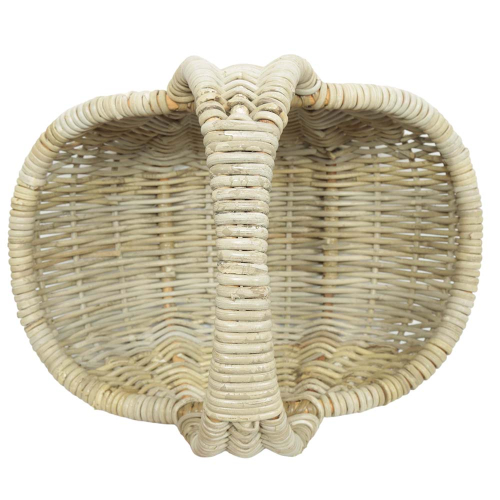 Einkaufskorb Handkorb ungefüttert Korb aus Rohr (50x36x19/40)