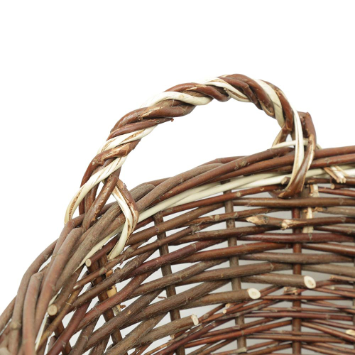 Erntekorb, Holzkorb, Tragekorb, Gartenkorb, Weide Korb (D:54cm)