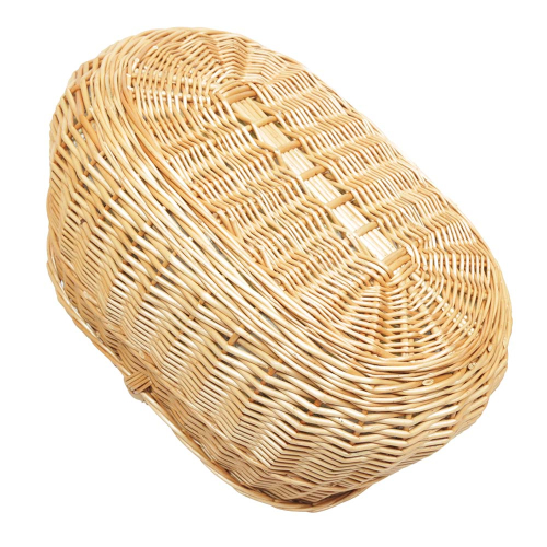 Einkaufskorb Handkorb Weide Korb gefüttert (48x32x24/36)