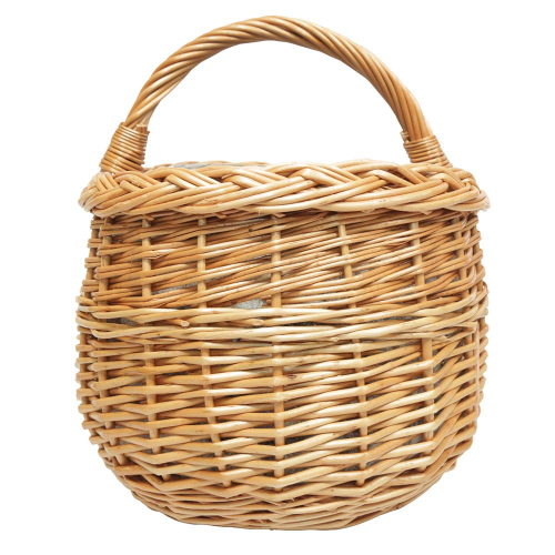 Einkaufskorb Handkorb Weide Korb gefüttert (48x32x24/36)