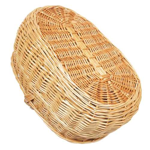 Einkaufskorb Handkorb Weide Korb gefüttert (48x32x24/36)