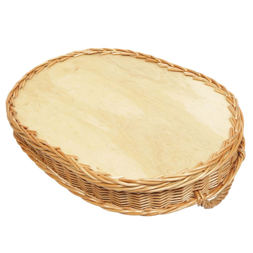Korbtablett, Tablett aus Weide, Trage - Korb - Tablett (52x38x7/12)