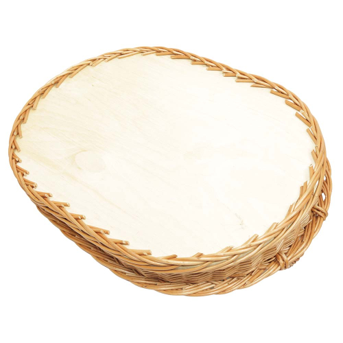 Korbtablett, Tablett aus Weide, Trage - Korb - Tablett (52x38x7/12)