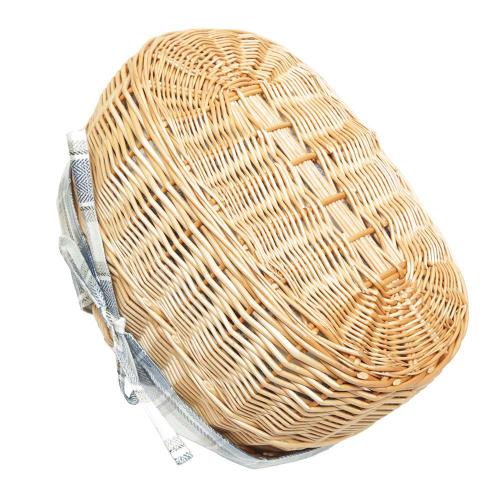 Einkaufskorb Handkorb Weide Korb gefüttert (45x34x22/36)