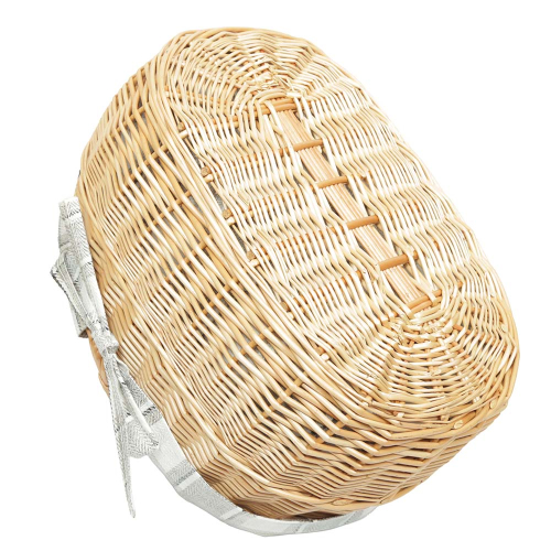 Einkaufskorb Handkorb Weide Korb gefüttert (45x34x22/36)