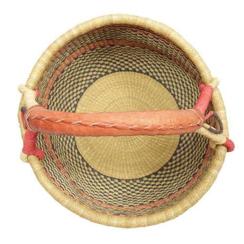 Afrikanische Korbtasche, robuste Tasche aus Steppengras (D:38)