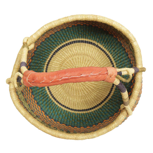 Afrikanische Korbtasche, robuste Tasche aus Steppengras (D:36)