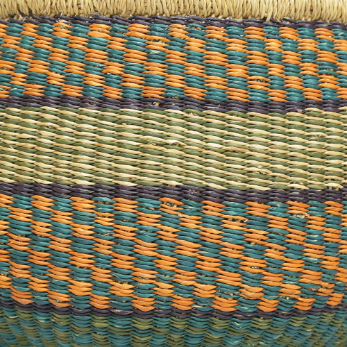 Afrikanische Korbtasche, robuste Tasche aus Steppengras (D:36)