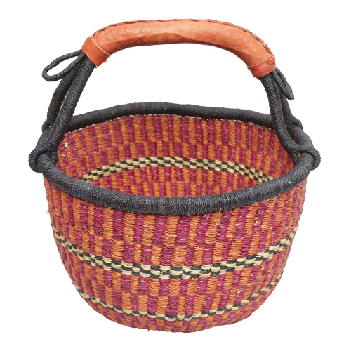 Afrikanische Korbtasche, robuste Tasche aus Steppengras (D:40)