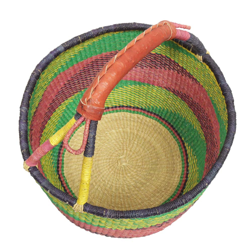Afrikanische Korbtasche, robuste Tasche aus Steppengras (D:38)