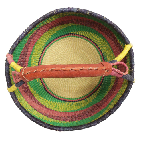 Afrikanische Korbtasche, robuste Tasche aus Steppengras (D:38)