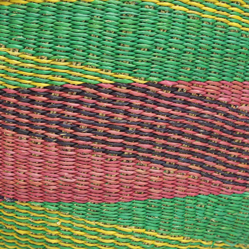 Afrikanische Korbtasche, robuste Tasche aus Steppengras (D:38)