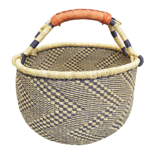 Afrikanische Korbtasche, robuste Tasche aus Steppengras (D:40)