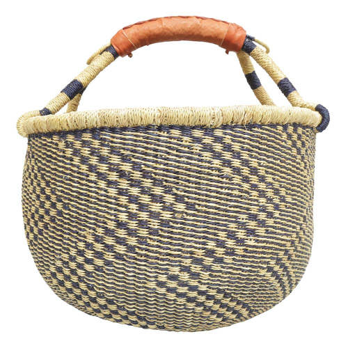 Afrikanische Korbtasche, robuste Tasche aus Steppengras (D:40)